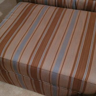 Lot 252: Vintage TOUCHSTONE Chair w/ Ottoman 40" x 36" x 36" (Ottoman is 33" x 25" x 17")