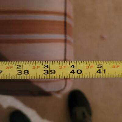 Lot 252: Vintage TOUCHSTONE Chair w/ Ottoman 40" x 36" x 36" (Ottoman is 33" x 25" x 17")