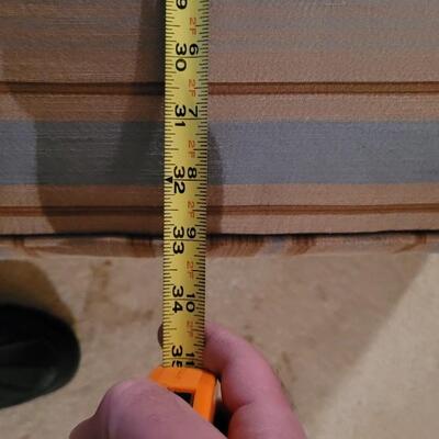 Lot 252: Vintage TOUCHSTONE Chair w/ Ottoman 40" x 36" x 36" (Ottoman is 33" x 25" x 17")