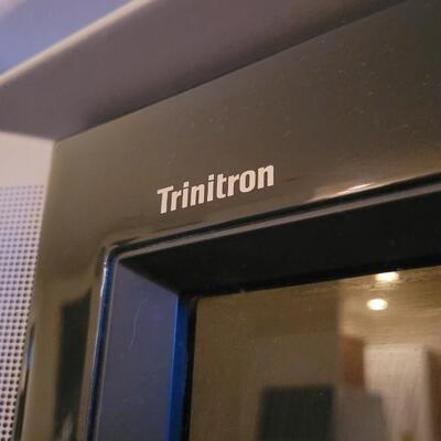 Lot 254: Vintage Sony Trinitron Television WORKS A+ (Stand Included but not Players)