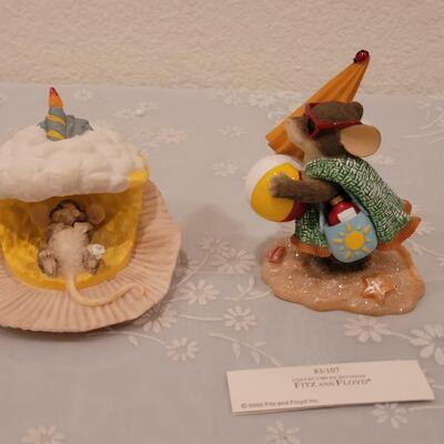 Lot 260: (2) Charming Tails Figurines 
