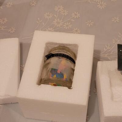 Lot 262: Boyd's Bears Figurine and (2) Trinket Boxes