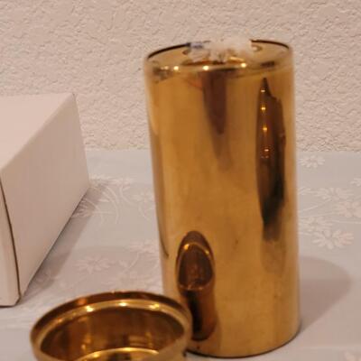 Lot 263: Vintage Brass Cat and Eddie Bauer Oil Lamp