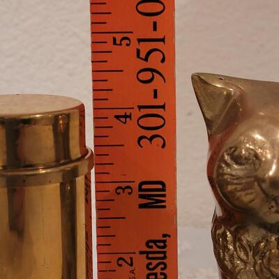 Lot 263: Vintage Brass Cat and Eddie Bauer Oil Lamp