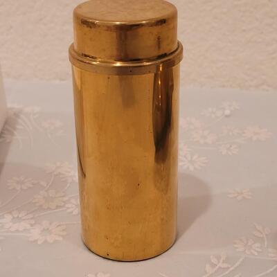 Lot 263: Vintage Brass Cat and Eddie Bauer Oil Lamp