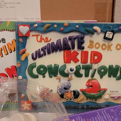 Lot 267: Finger Paints, Play-Doh Set and Kid Concoction Books & Set