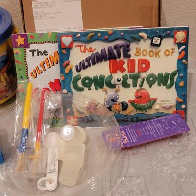 Lot 267: Finger Paints, Play-Doh Set and Kid Concoction Books & Set