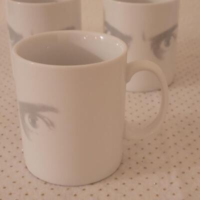 Lot 269: (6) Eyes Coffee Cups