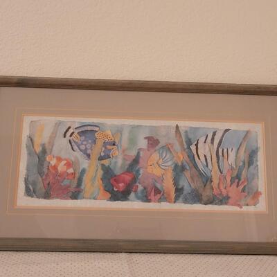Lot 275: 12" Ã— 24" Fish Artwork