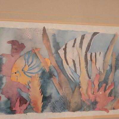 Lot 275: 12" Ã— 24" Fish Artwork