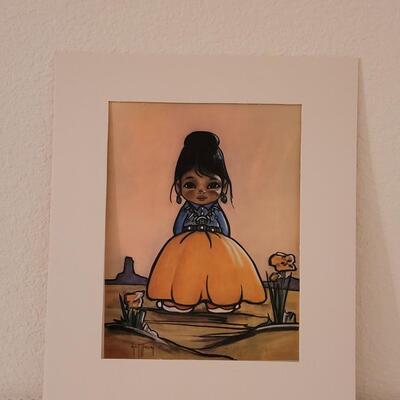 Lot 277: Chritoffersen Vintage Princess O. Hazee-Tah Print