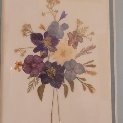 Lot 280: (3) Pressed Flower Artworks 