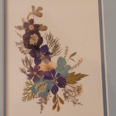 Lot 280: (3) Pressed Flower Artworks 
