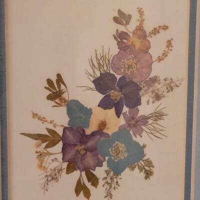 Lot 280: (3) Pressed Flower Artworks 