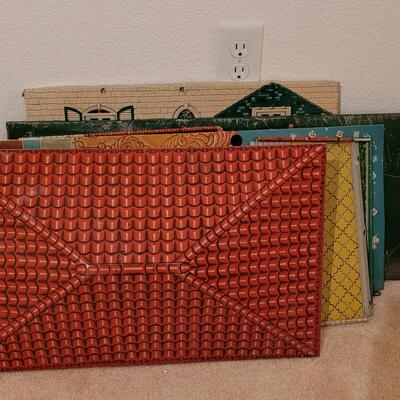 Lot 287: Vintage 1950s Marx Metal Tin Litho Dollhouse Suburban Colonial