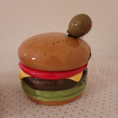 Lot 295: BBQ Grill Dominos & Burger Dip Dish