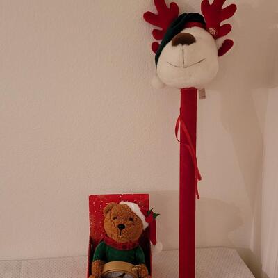 Lot 307: Reindeer StickHorse and Animated Holiday Bear