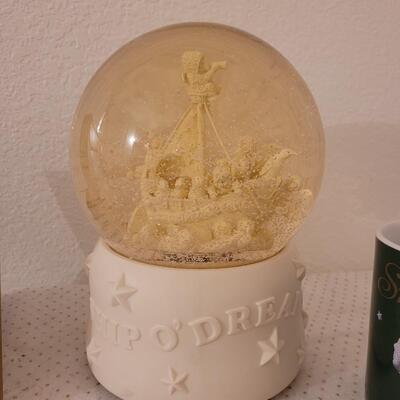 Lot 323: Large Snowbabies Water Globe, Picture and Mug