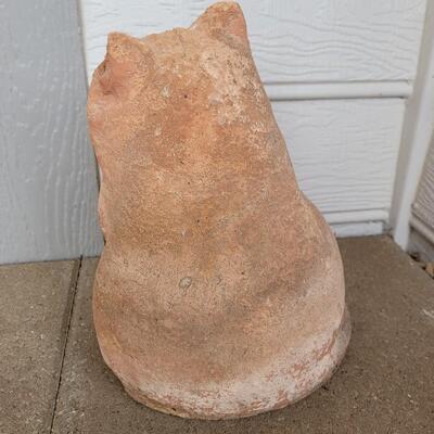 Lot 326: Sandstone Cat Statue 
