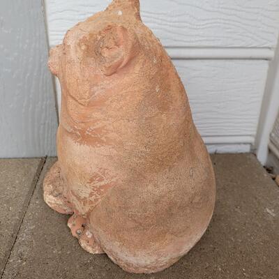 Lot 326: Sandstone Cat Statue 