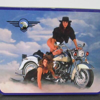 Hot Babes Motorcycle Tin, Modern