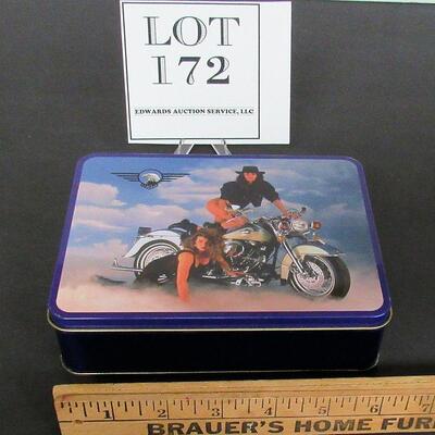 Hot Babes Motorcycle Tin, Modern