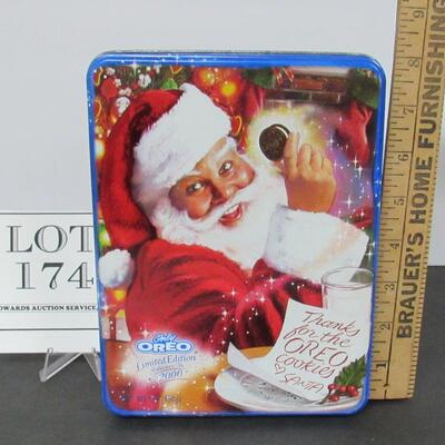 Santa Oreo Cookies Tin