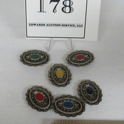 Southwestern Style Metal Button Covers