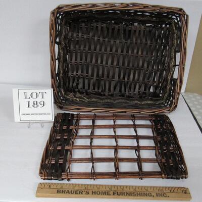 Rectangular Covered Basket