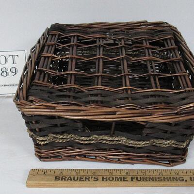 Rectangular Covered Basket