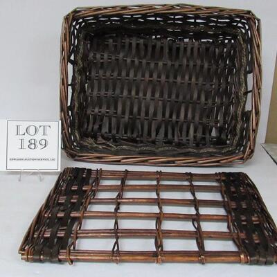Rectangular Covered Basket