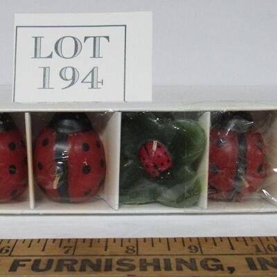 Unused Ladybug Candles, and Vintage Up North Wall Plaque Best Place to Get Fish