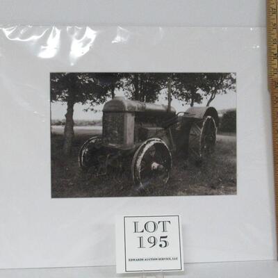 Nice Tractor Photograph in Matting, No Frame