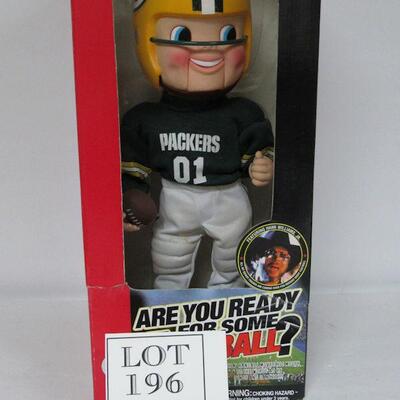 GB Packers Animated Figure, Are You Ready For Some Football Song, Read description