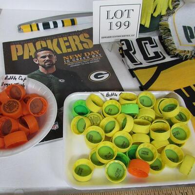 Lot of Misc GB Packers Collectibles And Pop Older Bottle Caps For Promotion