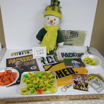 Lot of Misc GB Packers Collectibles And Pop Older Bottle Caps For Promotion
