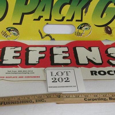 2 Large GB Packers Wave Stadium Signs Go Pack Go, Defense