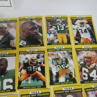 Green Bay Packers Team Cards 20 Card Set 1994, Firstar Bank FDL and FDL Police Dept