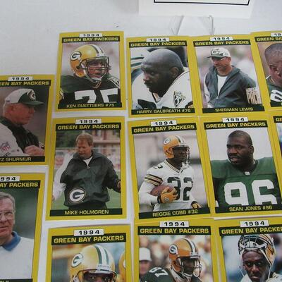 Green Bay Packers Team Cards 20 Card Set 1994, Firstar Bank FDL and FDL Police Dept