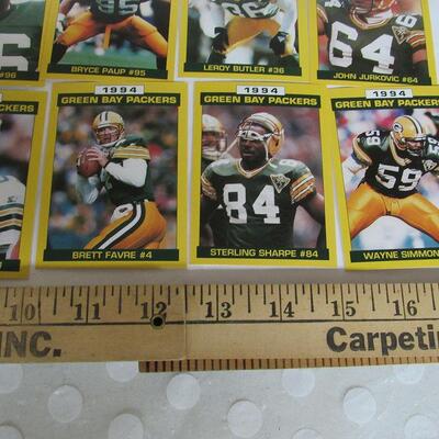 Green Bay Packers Team Cards 20 Card Set 1994, Firstar Bank FDL and FDL Police Dept