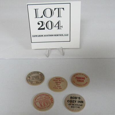 Lot of Wooden Nickels