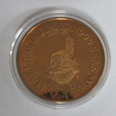 Cleveland Indians Bronze Medallion