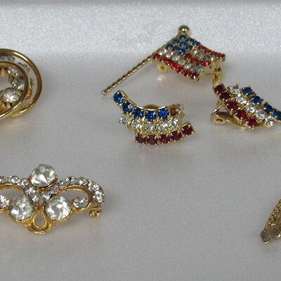 Contemporary Rhinestone Jewelry, Patriotic, Etc