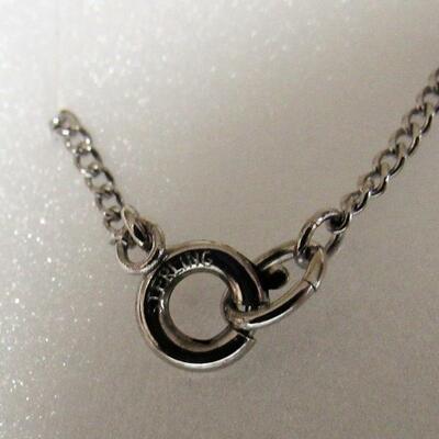 Pretty Vintage Sterling Rhinestone Necklace - Read description