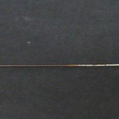 Nice 9" Long Sterling Silver Head Hat Pin with Metal Pin