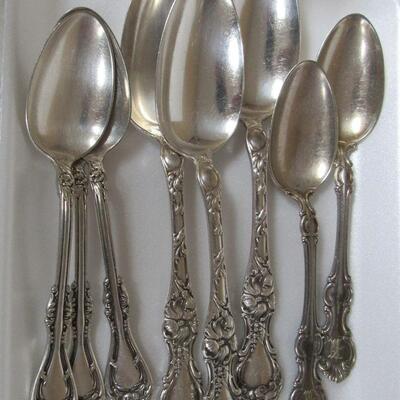 Lot of Vintage Silver Plate Spoons, 3 Different Patterns