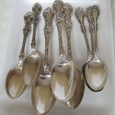 Lot of Vintage Silver Plate Spoons, 3 Different Patterns