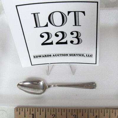 Small Sterling Silver Condiment SpoonPat 1913