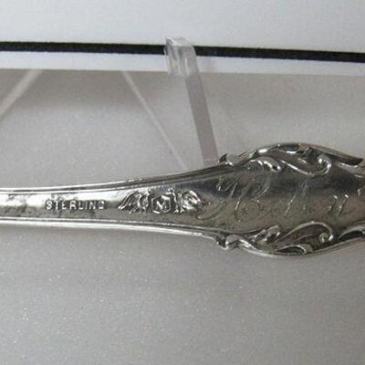 Sterling Silver Pennslyvania State Spoon Fancy Manchester Mfg Co