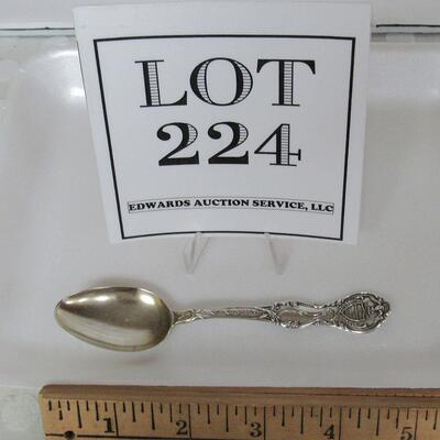Sterling Silver Pennslyvania State Spoon Fancy Manchester Mfg Co